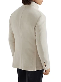 Lightweight Water Resistant Cashmere Outerwear Blazer