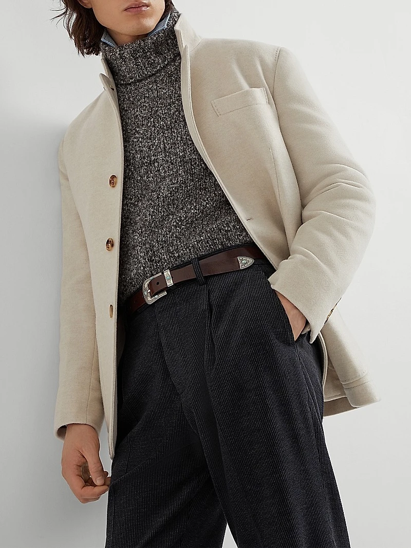 Lightweight Water Resistant Cashmere Outerwear Blazer
