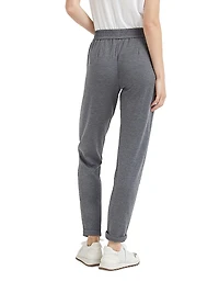 Cotton and Silk Interlock Trousers