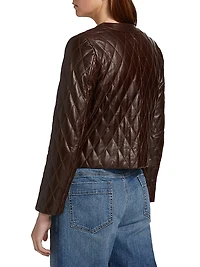 Amy Diamond-Quilted Leather Jacket