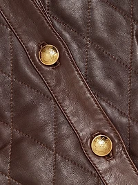 Amy Diamond-Quilted Leather Jacket
