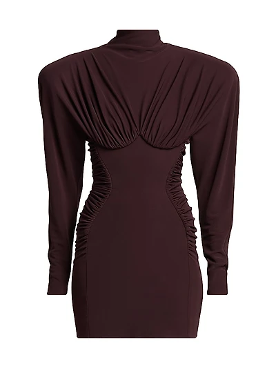 Draped Dolman Minidress