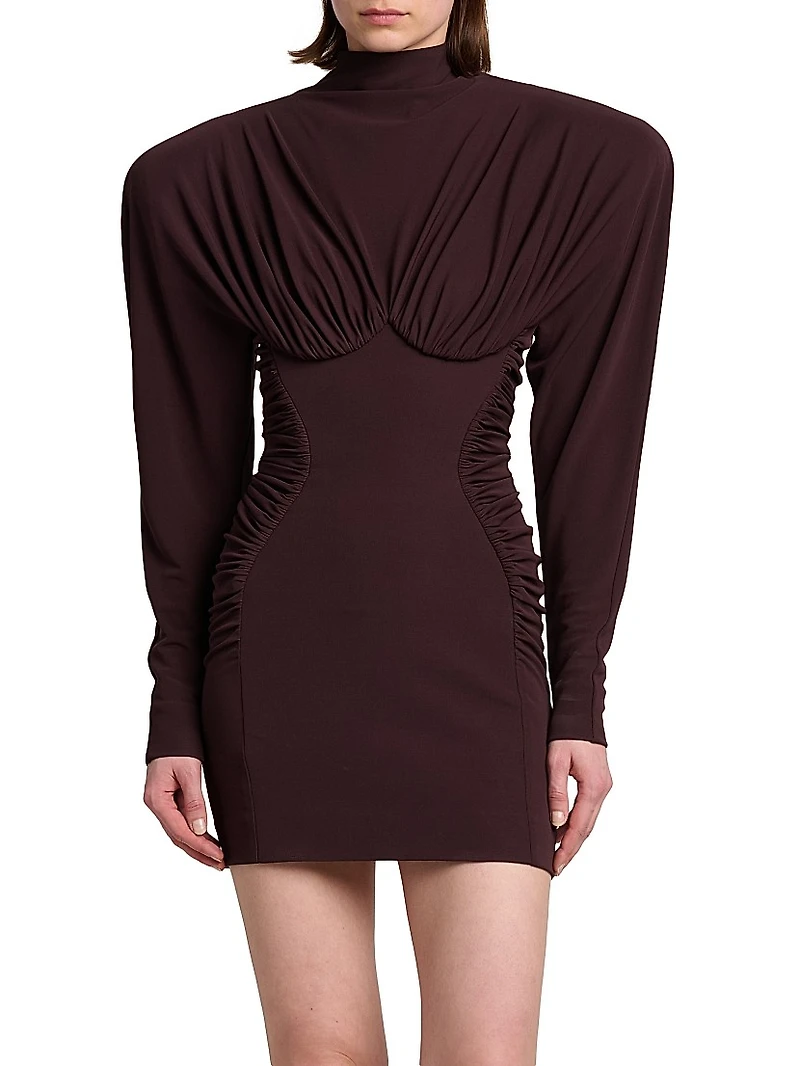 Draped Dolman Minidress