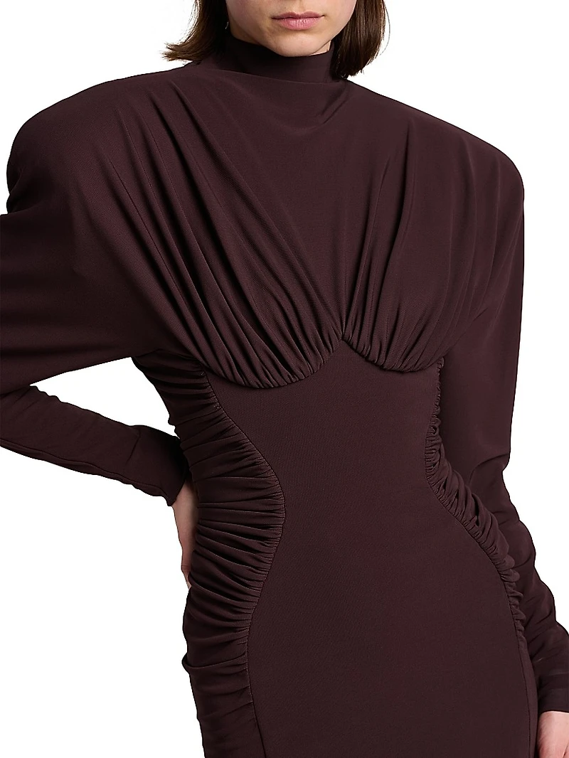 Draped Dolman Minidress