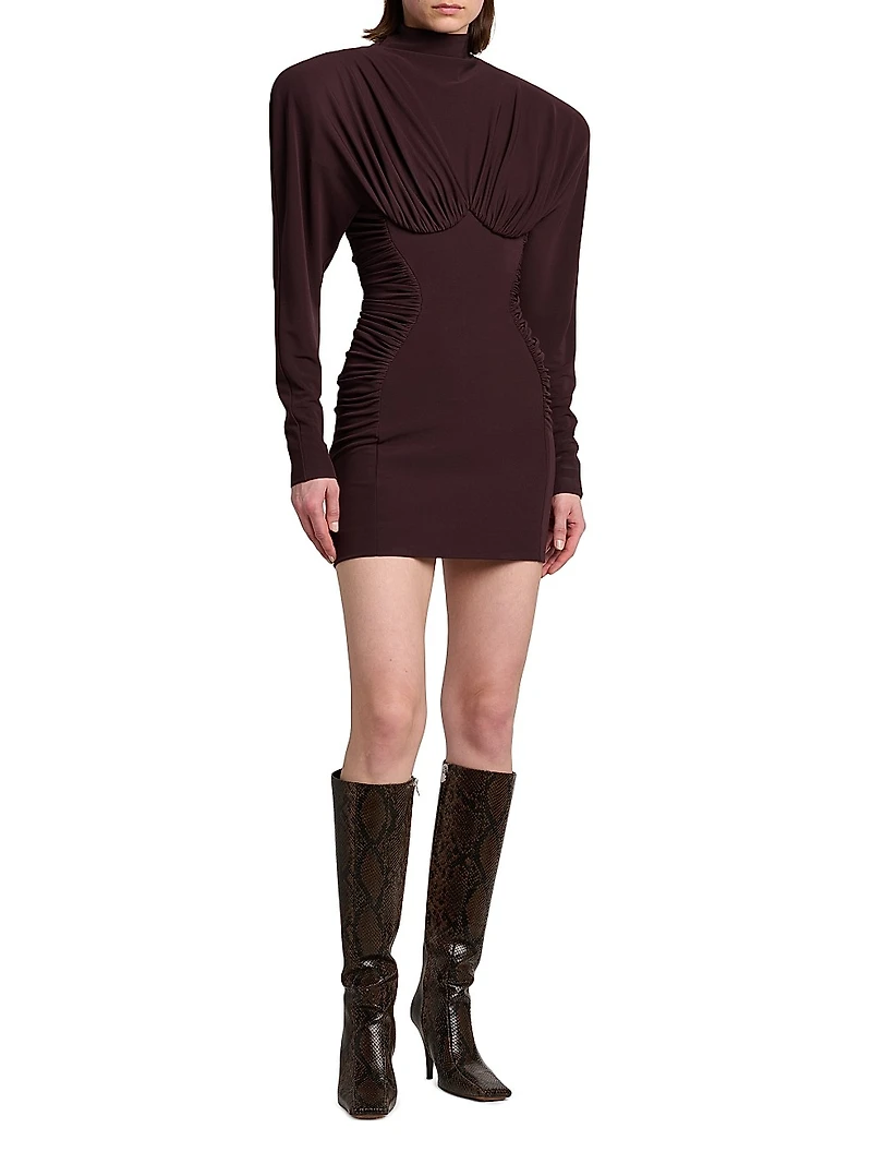 Draped Dolman Minidress