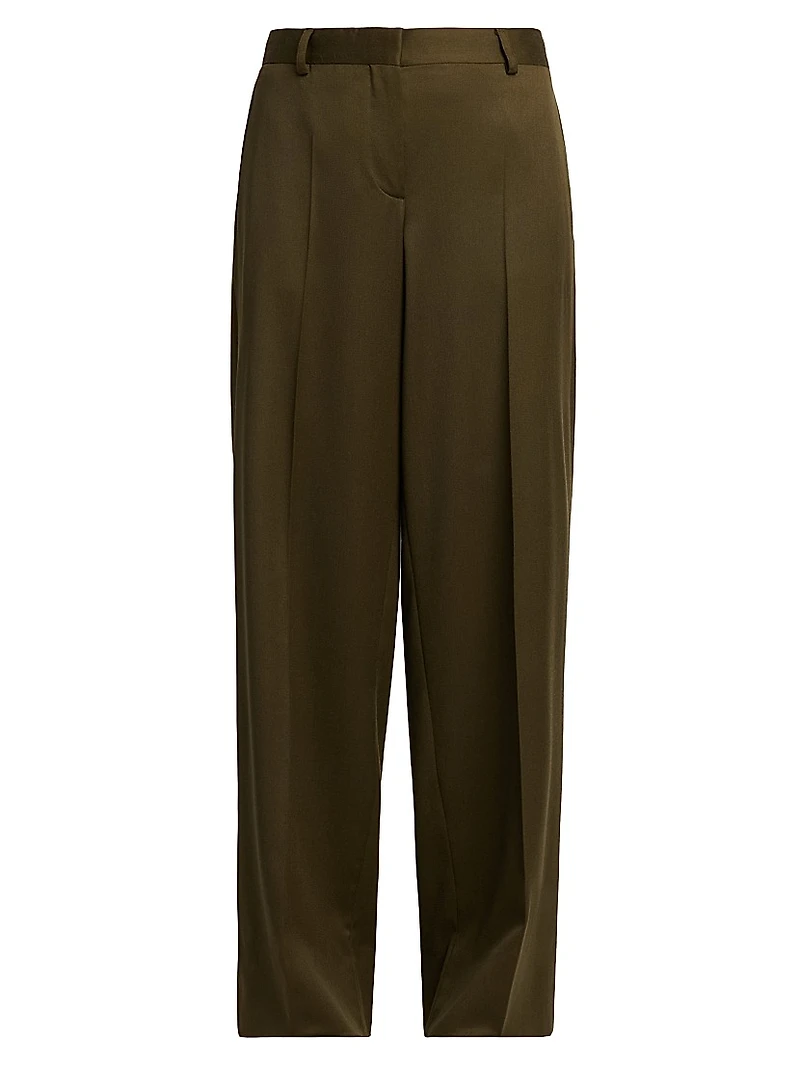 Shiny Tailoring Loose Trousers