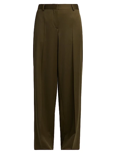 Shiny Tailoring Loose Trousers