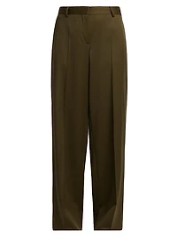 Shiny Tailoring Loose Trousers