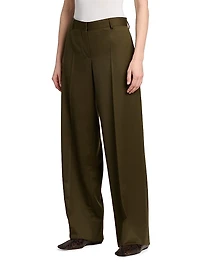 Shiny Tailoring Loose Trousers