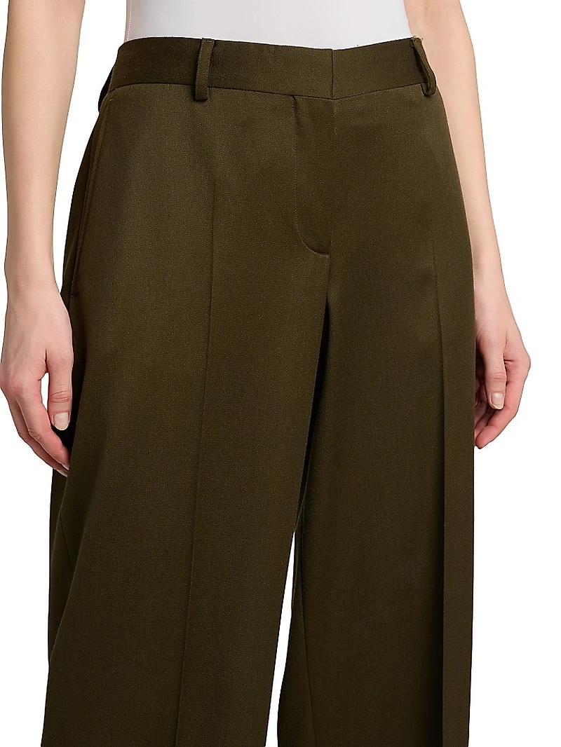 Shiny Tailoring Loose Trousers