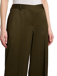 Shiny Tailoring Loose Trousers