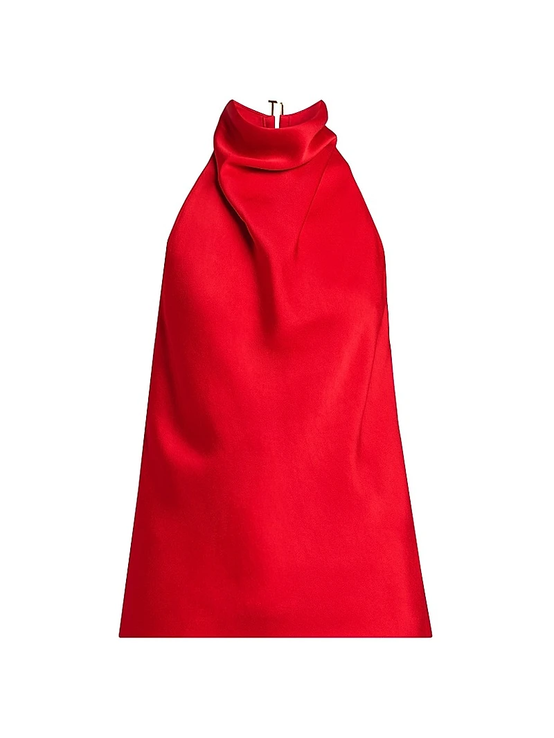 Satin Halterneck Top