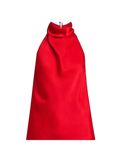 Satin Halterneck Top