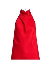 Satin Halterneck Top