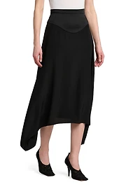 Silk Midi-Skirt