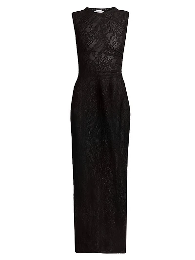 Stretch Lace Column Dress