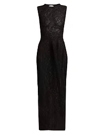 Stretch Lace Column Dress