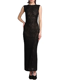 Stretch Lace Column Dress