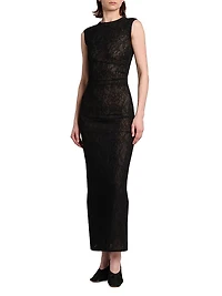 Stretch Lace Column Dress