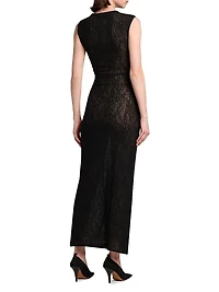 Stretch Lace Column Dress