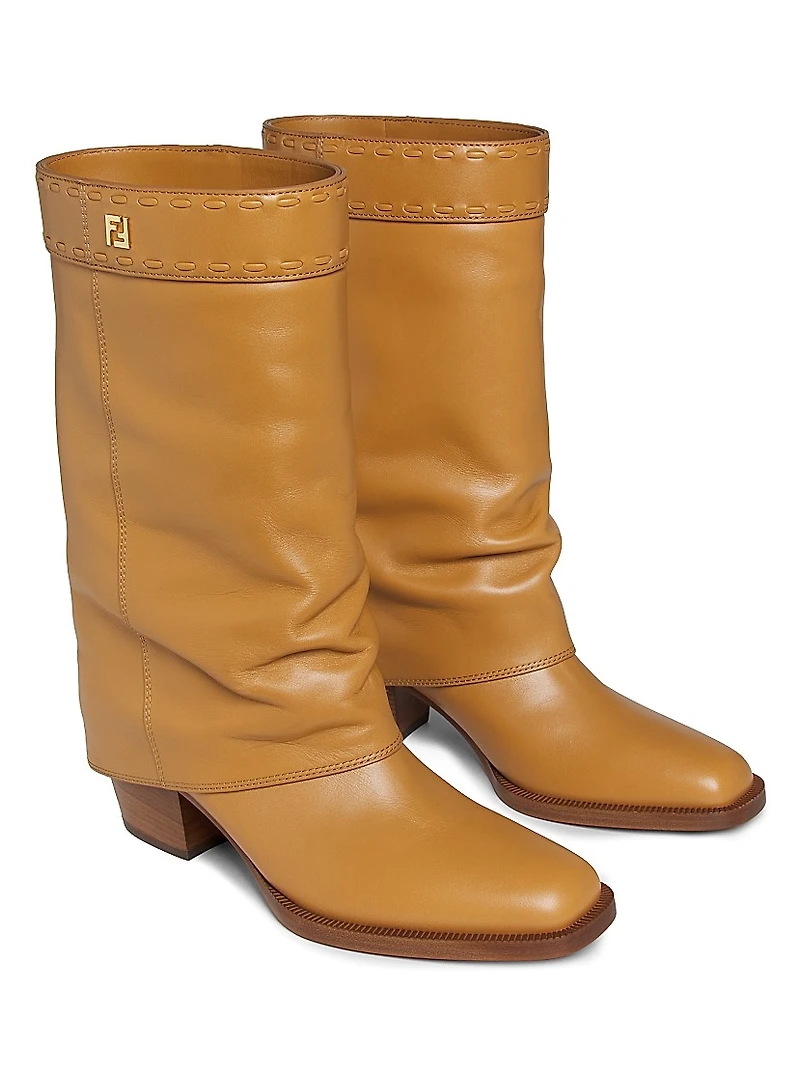 Minerva Foldover Leather Boots