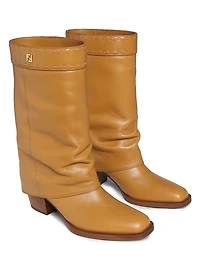 Minerva Foldover Leather Boots