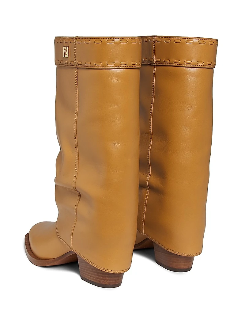 Minerva Foldover Leather Boots