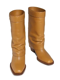 Minerva Foldover Leather Boots