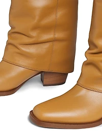 Minerva Foldover Leather Boots