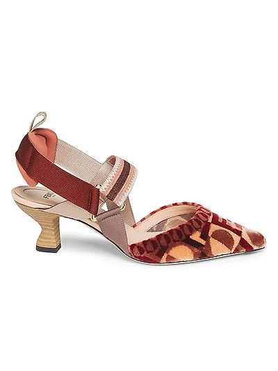 Iconic Colibri 55MM Velvet Slingback Pumps