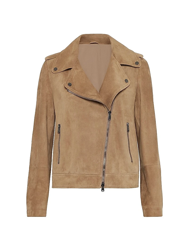 Suede Biker Jacket