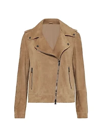 Suede Biker Jacket
