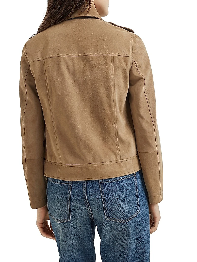 Suede Biker Jacket
