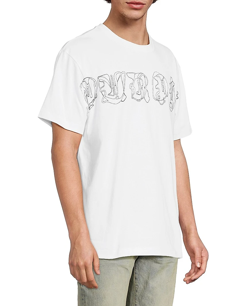 Stitch Logo Crewneck T-Shirt