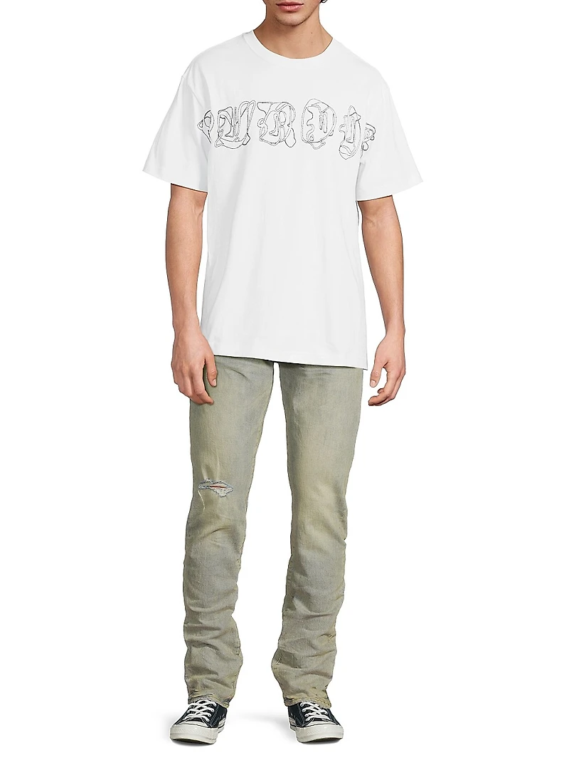 Stitch Logo Crewneck T-Shirt