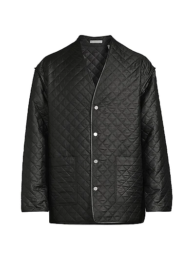Diamond-Quilted Liner Jacket
