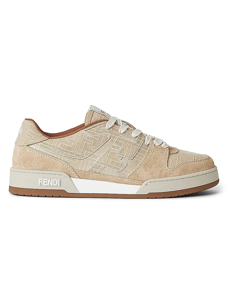 Match FF Logo Suede Sneakers