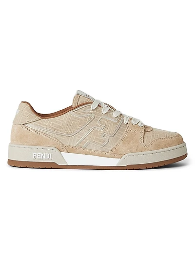 Match FF Logo Suede Sneakers