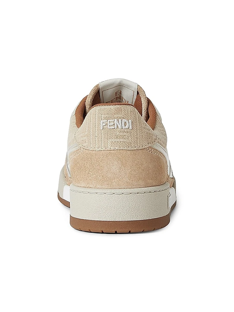 Match FF Logo Suede Sneakers