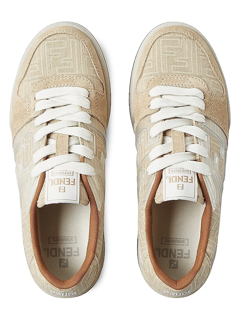 Match FF Logo Suede Sneakers