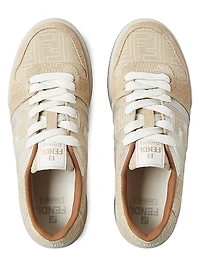 Match FF Logo Suede Sneakers