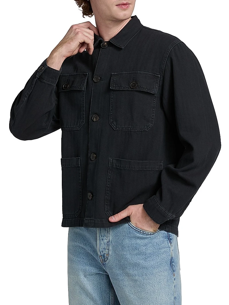 Herringbone Denim Jacket