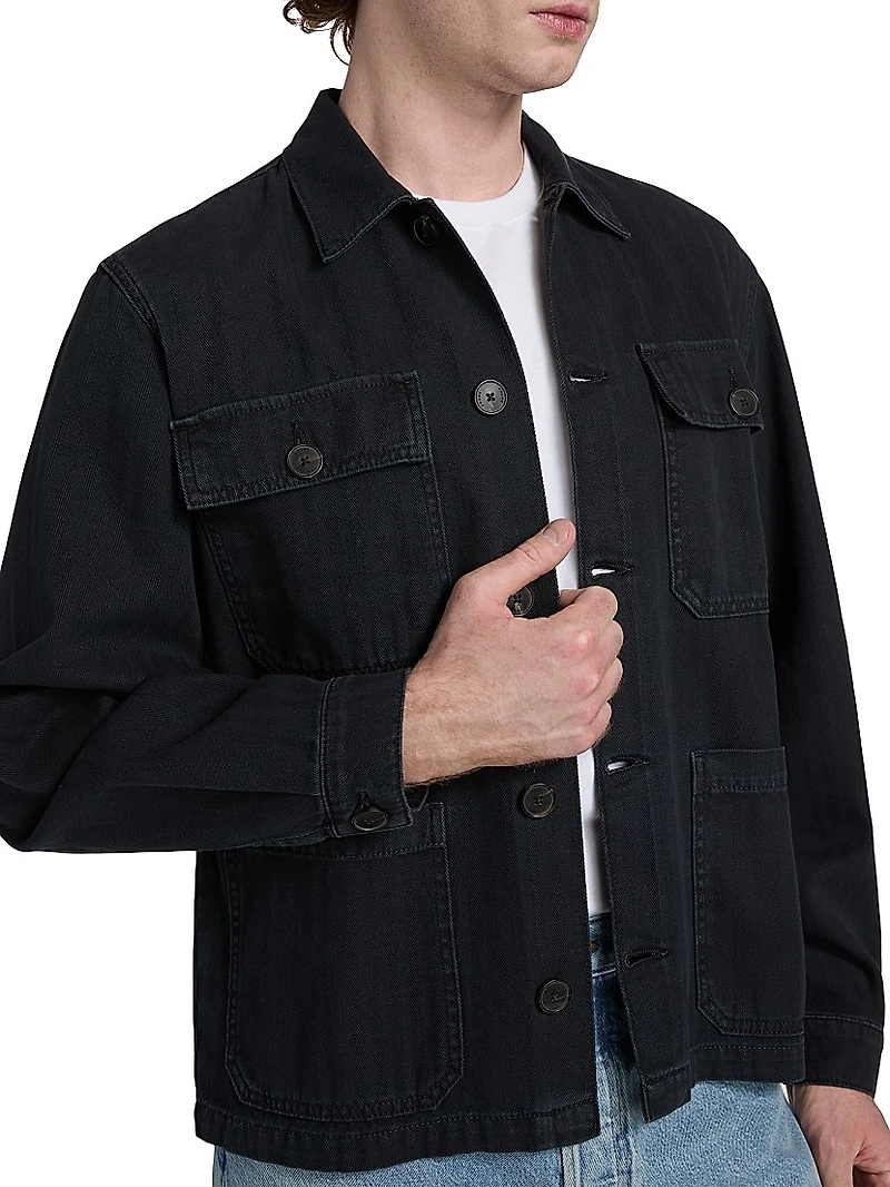 Herringbone Denim Jacket