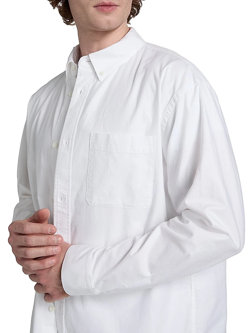 Oxford Cotton Button-Down Shirt