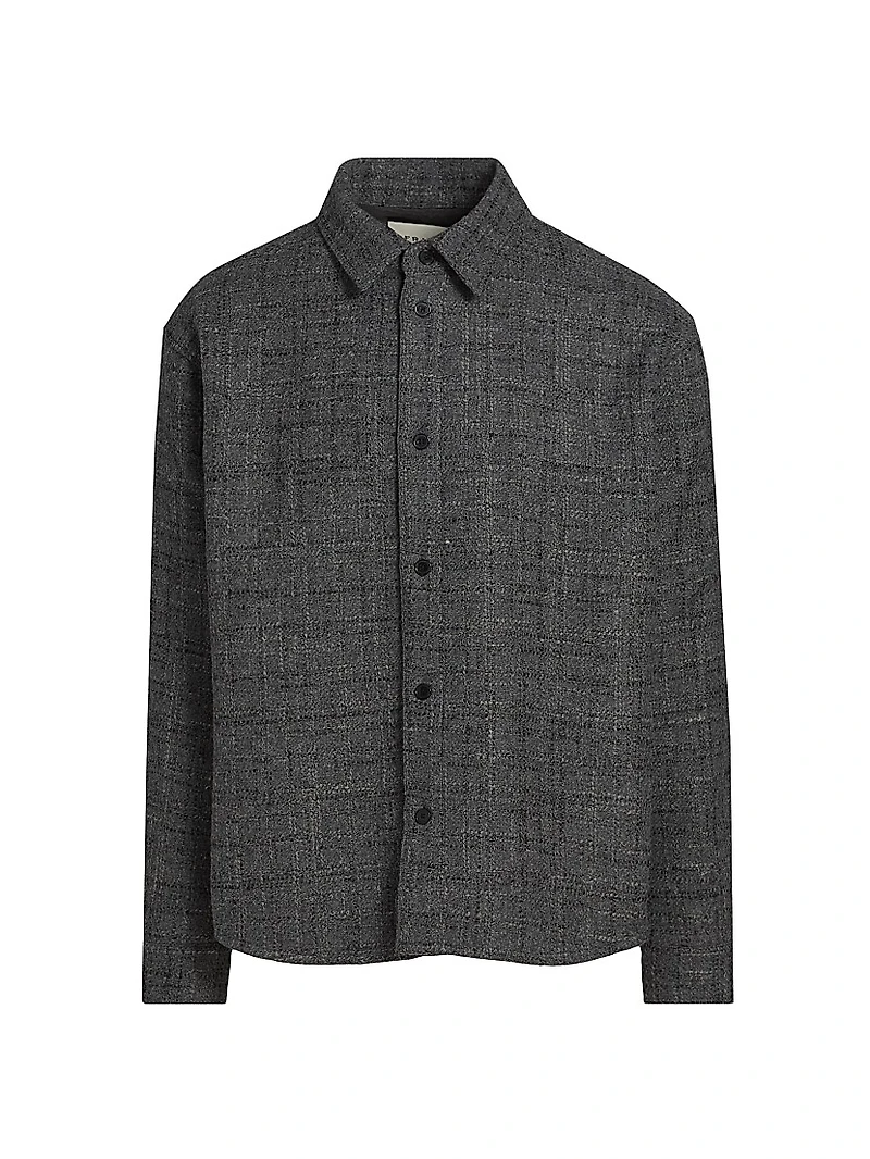 Tweed Wool-Blend Overshirt