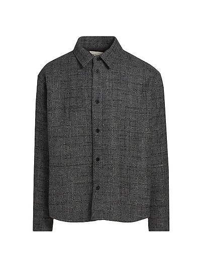 Tweed Wool-Blend Overshirt