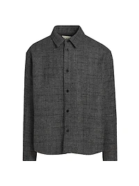 Tweed Wool-Blend Overshirt