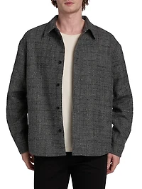 Tweed Wool-Blend Overshirt