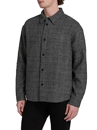 Tweed Wool-Blend Overshirt