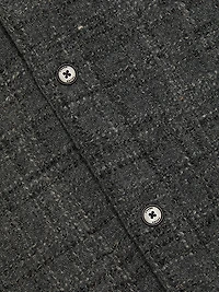 Tweed Wool-Blend Overshirt